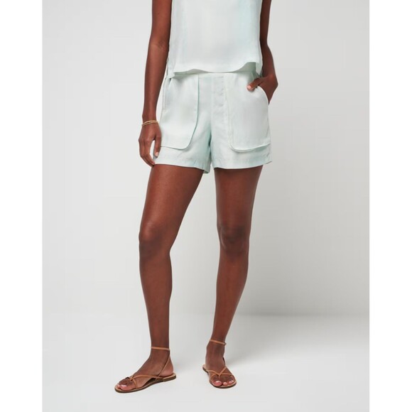 Travis Mathew Tropic Winds Short Dusty Aqua Cupro Womens Size XS - Picture 1 of 8